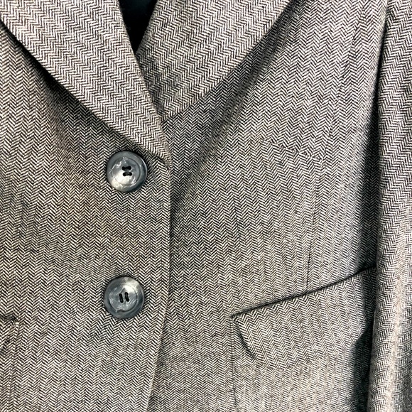 ❤️❤️ Elegant Ann Taylor tweed wool suit jacket with shawl collar - Picture 4 of 6